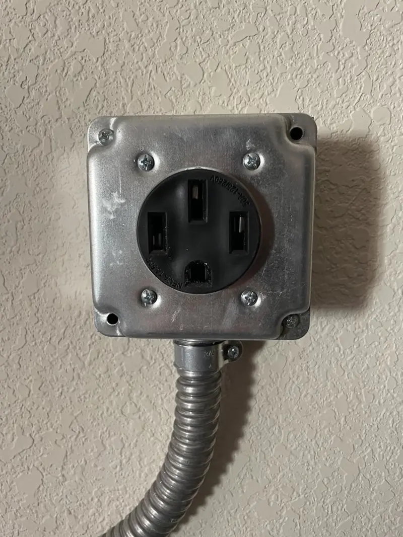 NEMA 14-50 outlet installed for Smart Home Electrical in Laureldale
